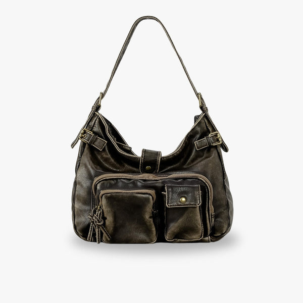 Najah Vegan Leather Hobo Bag
