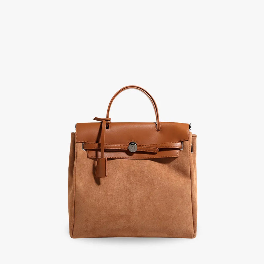 Aria Vegan Suede & Leather Hybrid Backpack