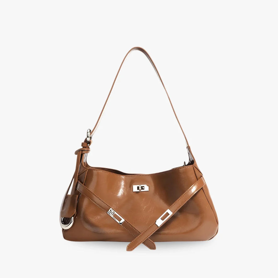 Iona Pillowed Vegan Leather Shoulder Bag