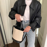 Serah Crossbody Bucket Bag