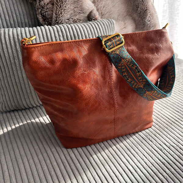 Boyah Vegan Leather Crossbody Bag