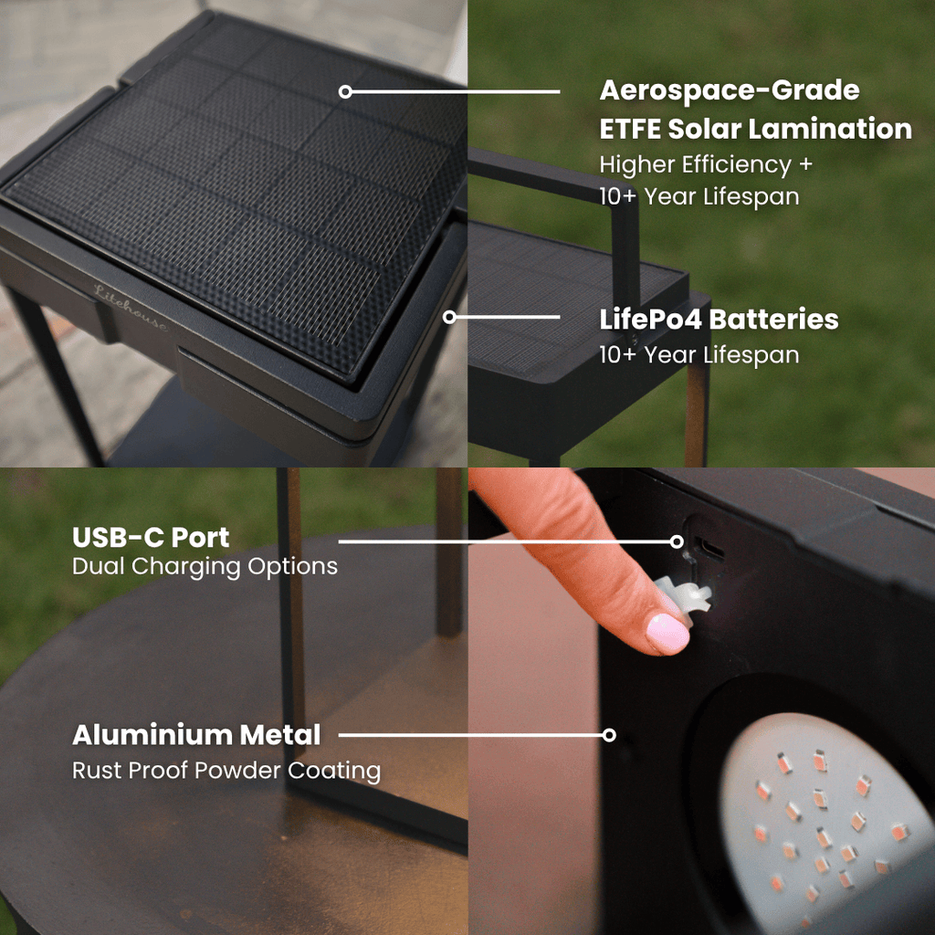 Luxury Metal Solar Lantern