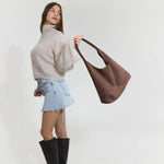 Nalia Vegan Leather Hobo Bag