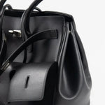 Vola Structured Open-Top Vegan Leather Tote