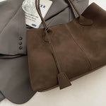 Lina Oversized Vegan Suede Tote Bag