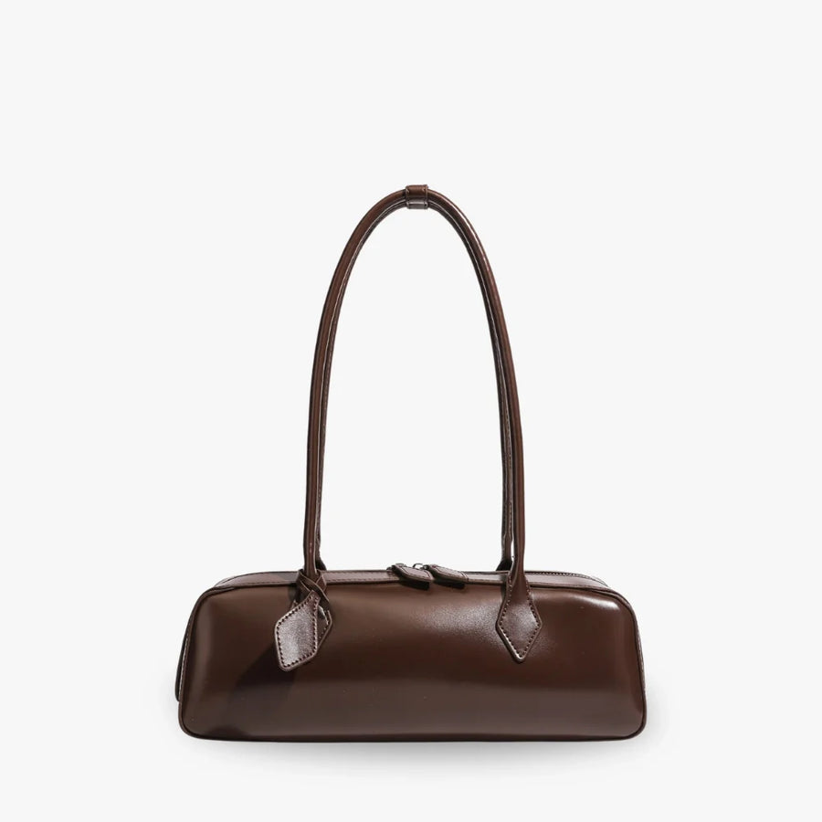 Lola Glossy Vegan Leather Shoulder Bag