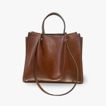 Mara Structured Triple-Compartment Vegan Leather Tote