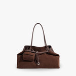Lucia Vegan Suede Laptop Tote Bag