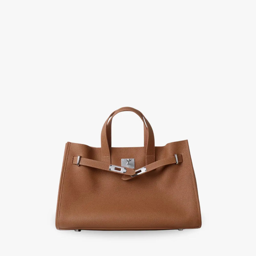 Loha Grained Vegan Leather Work Tote