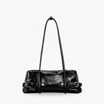 Tessa Glossy Vegan Leather Shoulder Bag