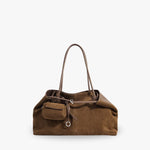 Lucia Vegan Suede Laptop Tote Bag
