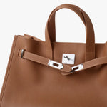 Loha Grained Vegan Leather Work Tote