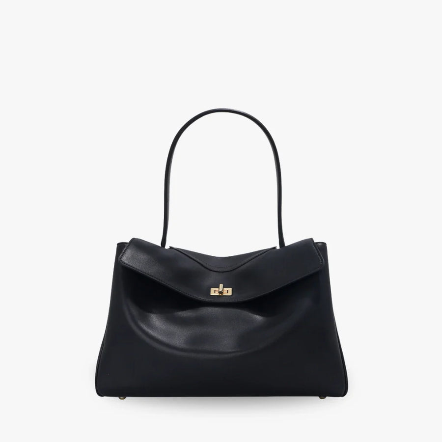 Vena Flap Turn-Lock Vegan Leather Shoulder Bag