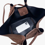 Holly Oversized Vegan Suede Tote Bag