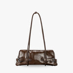 Tessa Glossy Vegan Leather Shoulder Bag