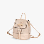 Liorra Structured Vegan Leather Backpack