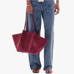Holly Oversized Vegan Suede Tote Bag