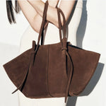 Holly Oversized Vegan Suede Tote Bag