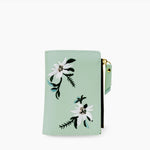 Fleur Embroidered Vegan Leather Wallet