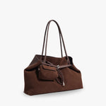 Lucia Vegan Suede Laptop Tote Bag