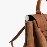 Aria Vegan Suede & Leather Hybrid Backpack