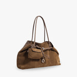 Lucia Vegan Suede Laptop Tote Bag