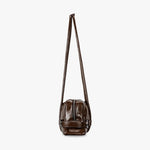 Tessa Glossy Vegan Leather Shoulder Bag