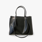 Mara Structured Triple-Compartment Vegan Leather Tote