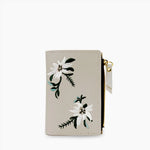 Fleur Embroidered Vegan Leather Wallet