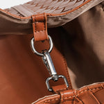 Kelia Woven Vegan Leather Tote Bag