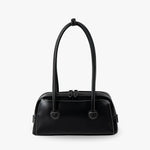 Melya Structured Vegan Leather Bowling Bag
