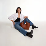 Kelia Woven Vegan Leather Tote Bag