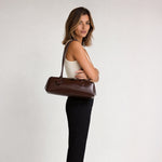 Lola Glossy Vegan Leather Shoulder Bag
