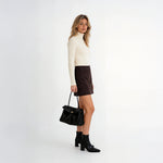 Vena Flap Turn-Lock Vegan Leather Shoulder Bag