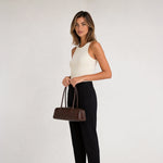 Lola Glossy Vegan Leather Shoulder Bag