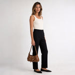 Iona Pillowed Vegan Leather Shoulder Bag