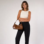 Iona Pillowed Vegan Leather Shoulder Bag