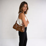 Iona Pillowed Vegan Leather Shoulder Bag