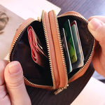 Moya Structured Vegan Leather Zip Wallet