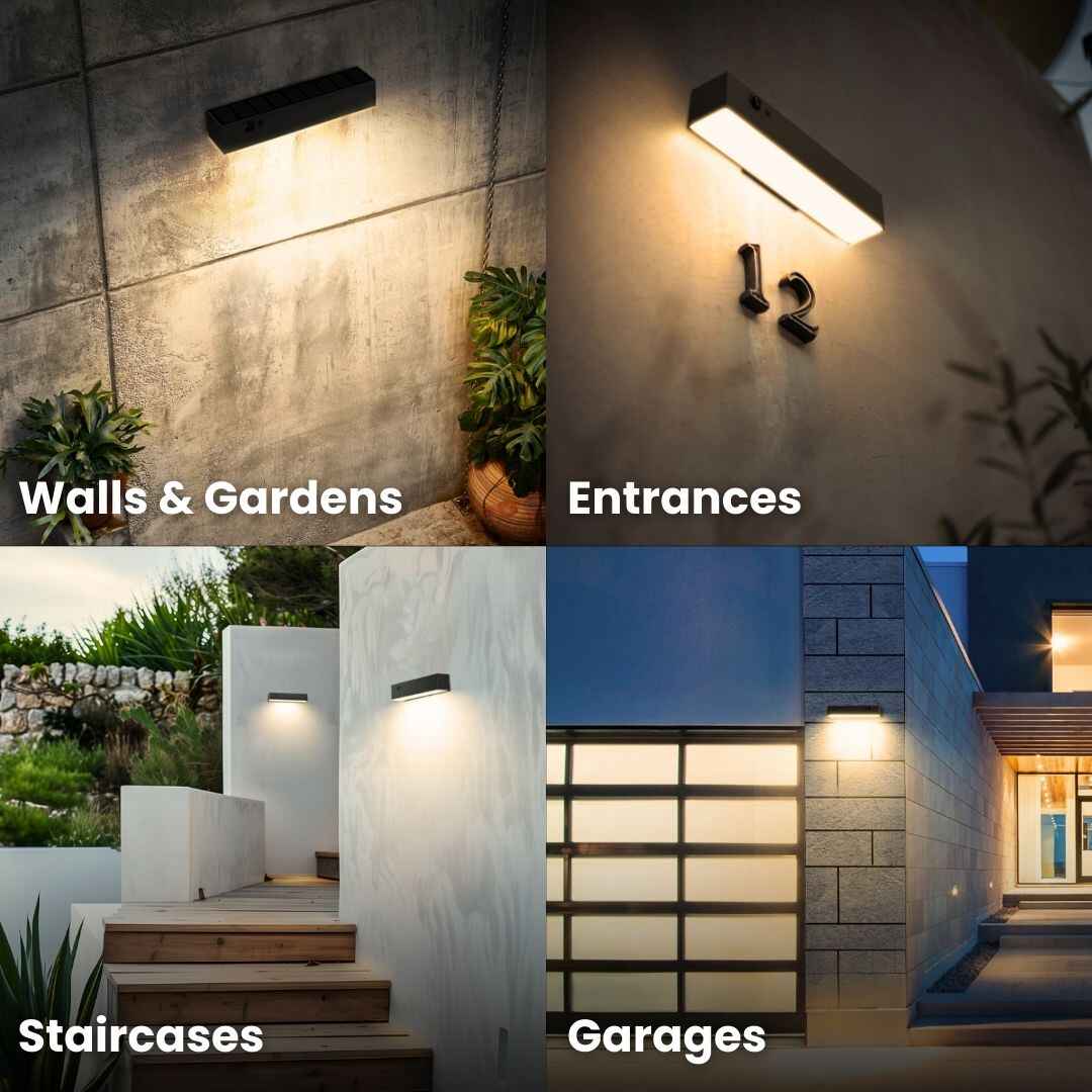 Solar Wall Light with Motion Sensor