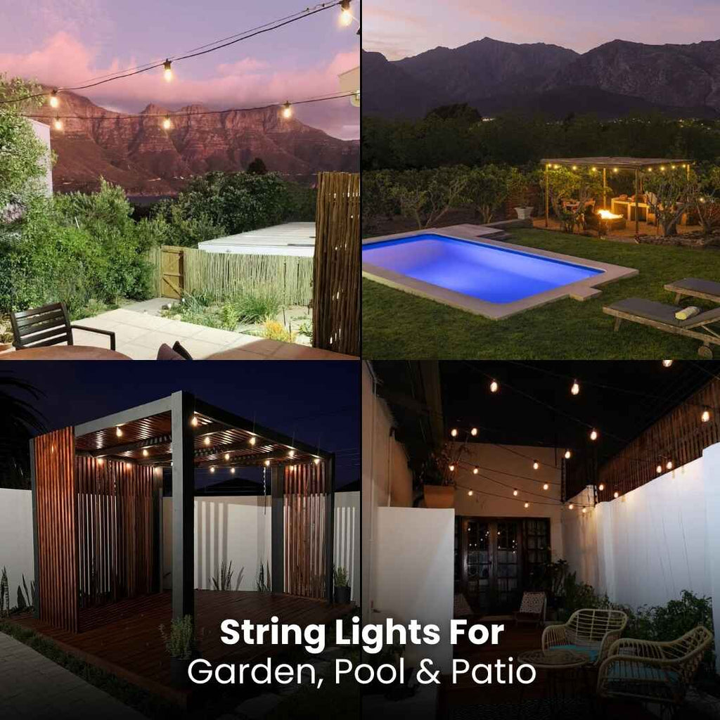 Premium Solar Bulb String Lights - 33 feet | 10 meters